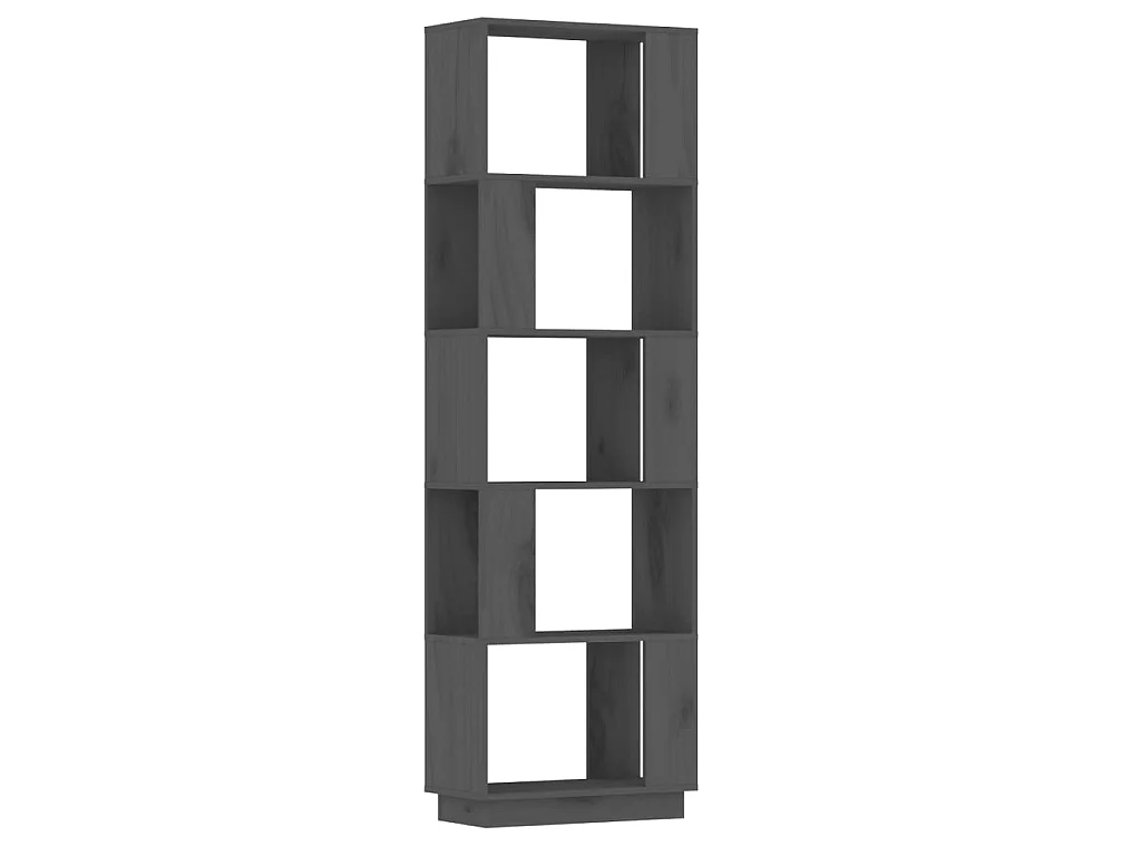 Estante/divisória 51x25x163,5 cm pinho maciço cinza PT362896