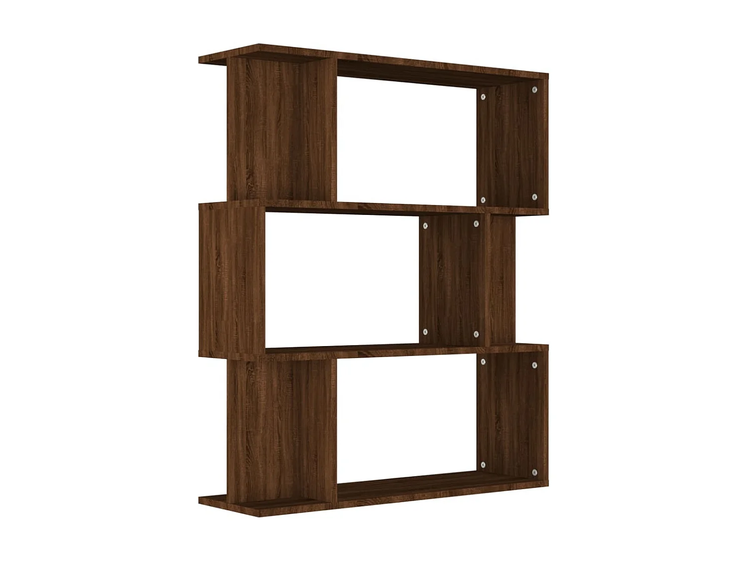 Bücherregal/Bücherschrank,Raumteiler Braun Eiche 80x24x96 cm Holzwerkstoff -gkd42088