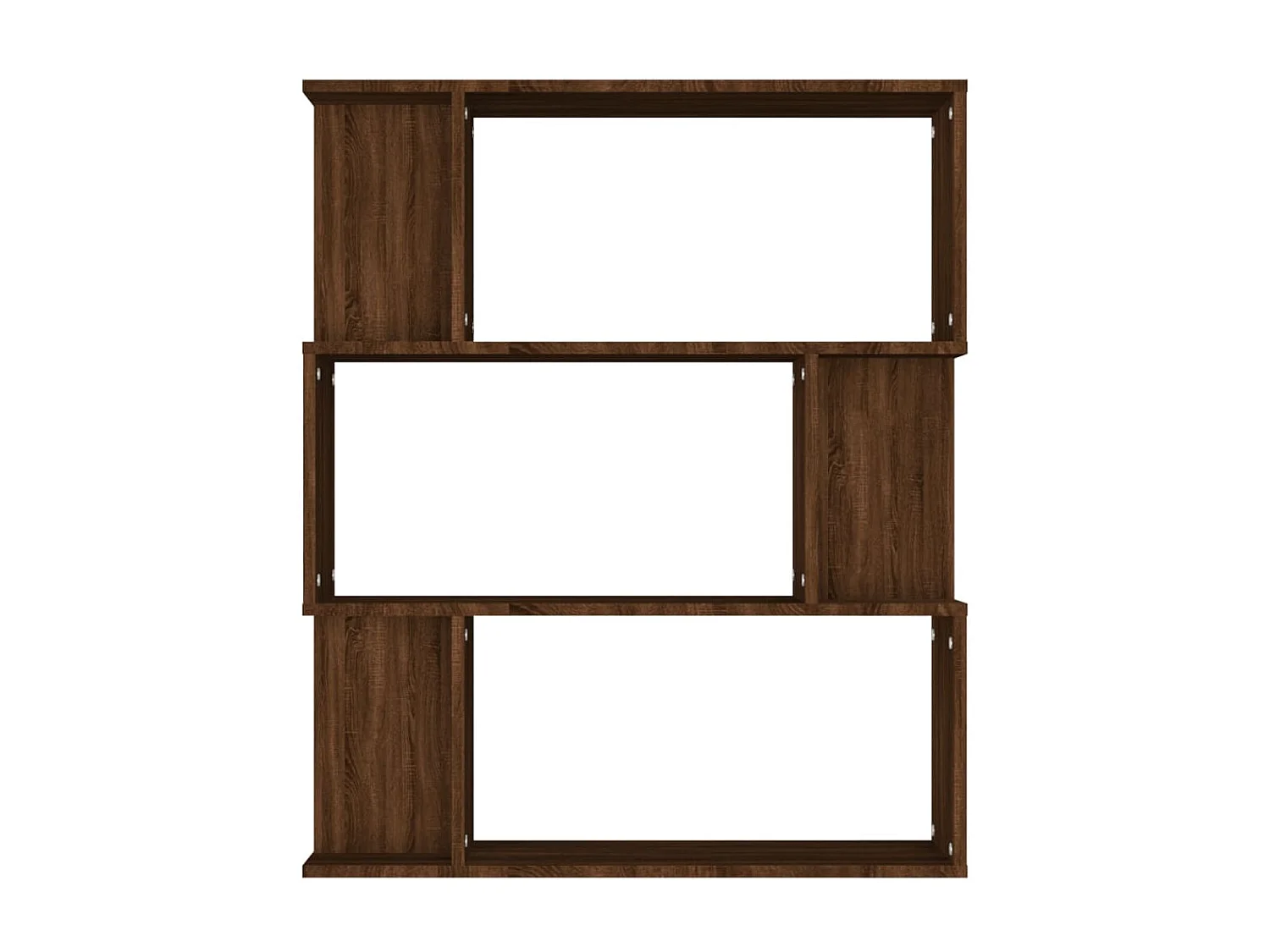 Bibliothèque Chêne marron 80x24x96 cm Bois d'ingénierie OFR35411 BonneVie Meuble