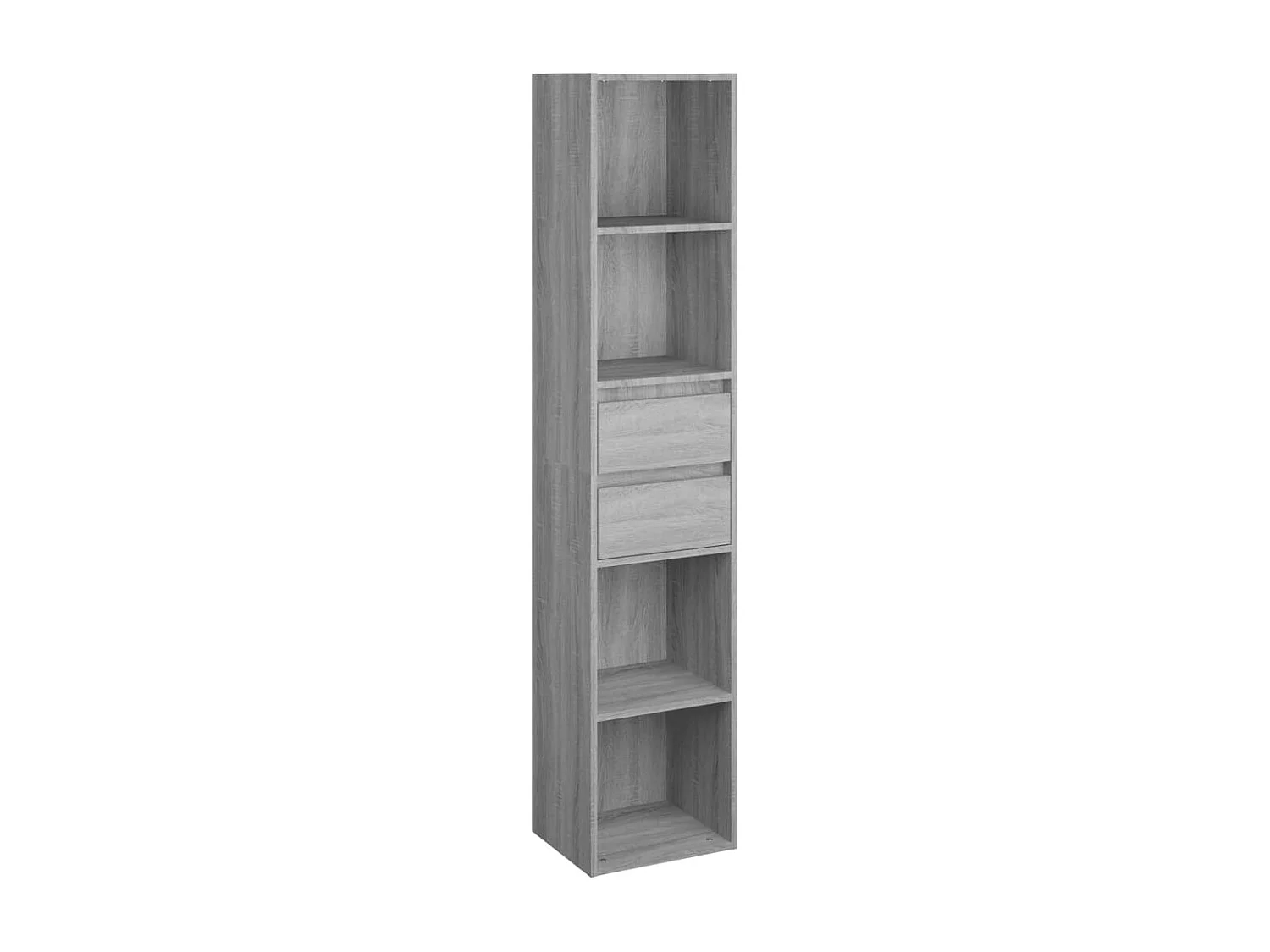 Bibliothèque Sonoma gris 36x30x171 cm Bois d'ingénierie OFR87504 BonneVie Meuble