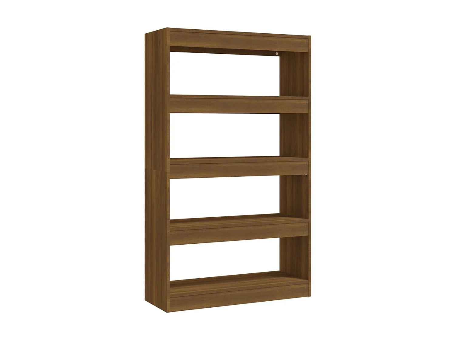 Bücherregal/Bücherschrank,Raumteiler Braun Eiche 80x30x135 cm Holzwerkstoff -gkd425656