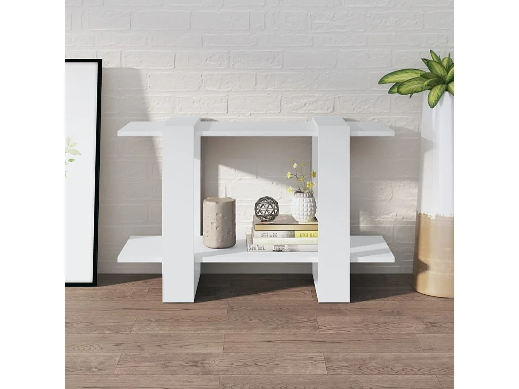 Bücherregal/Bücherschrank,Raumteiler Weiß 80x30x51 cm -gkd202984