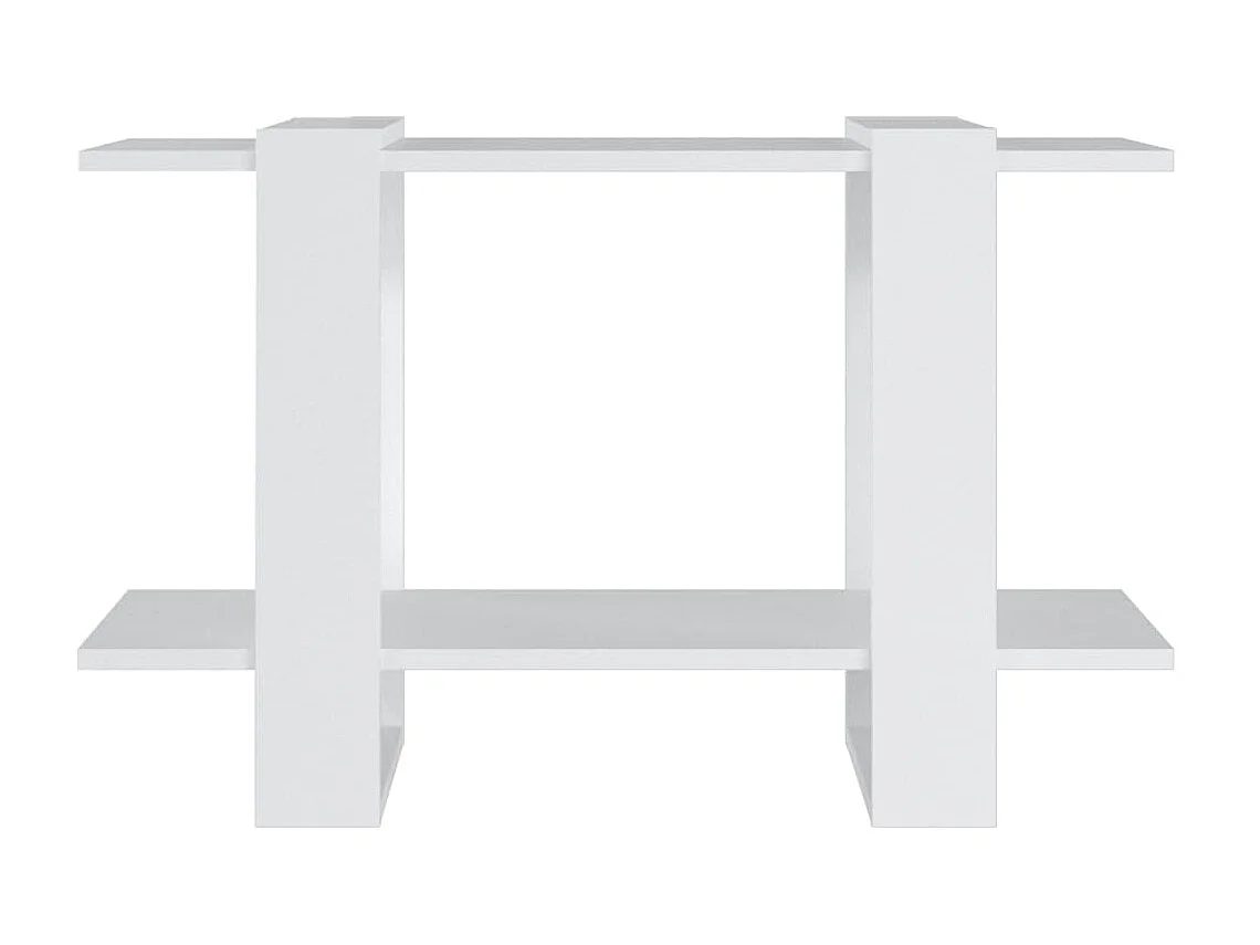 Bibliothèque-Séparateur de pièce Blanc 80x30x51 cm OFR92885 BonneVie Meuble