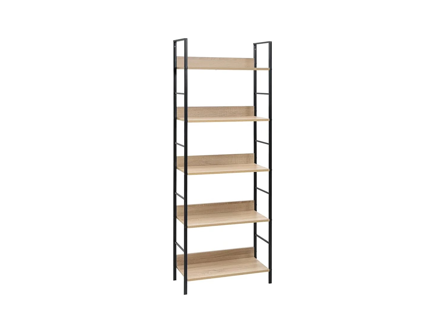 Bibliothèque à 5 niveaux chêne 60x27,6x158,5 cm bois ingénierie OFR66556 BonneVie Meuble
