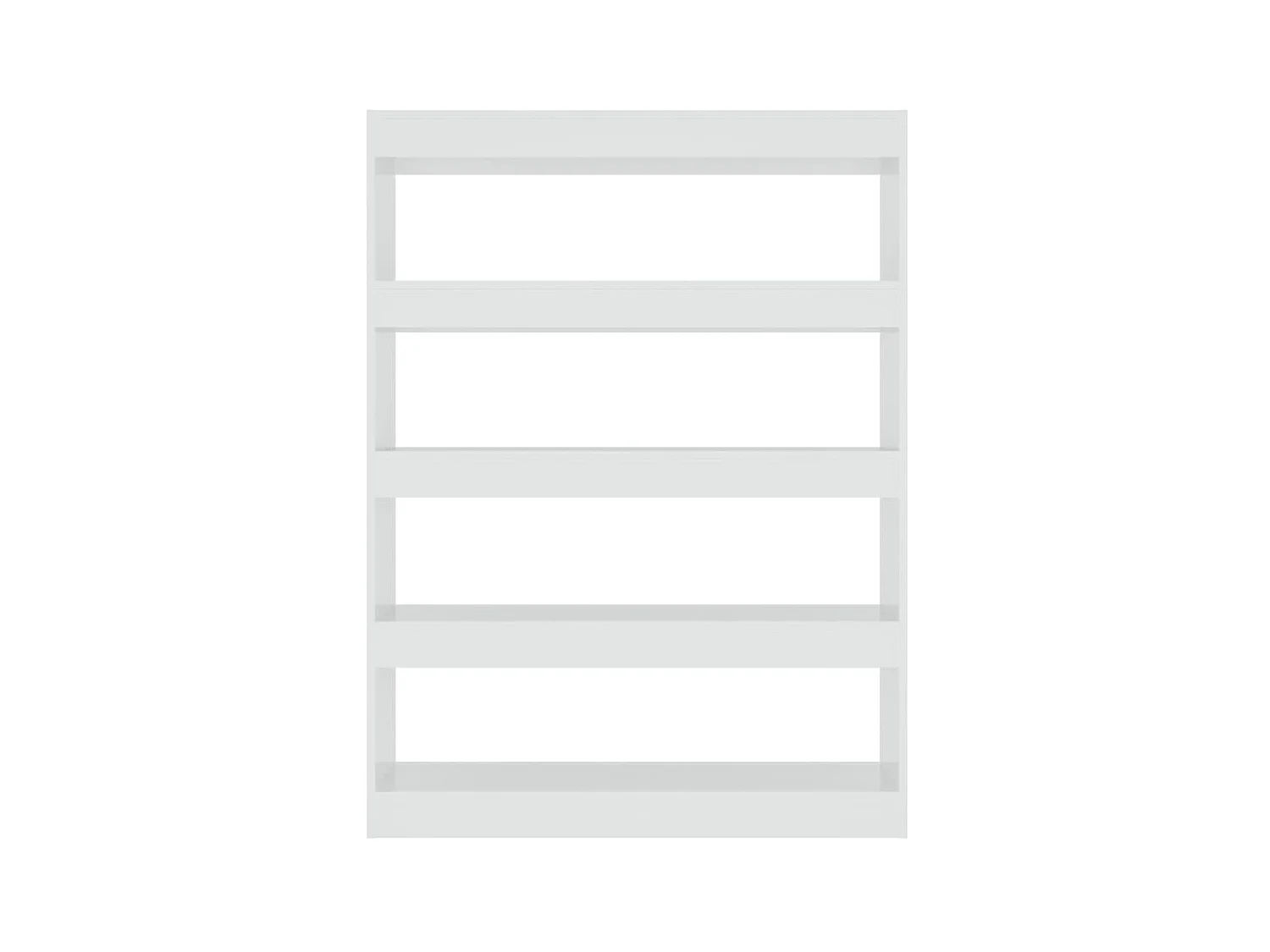 Bücherregal/Bücherschrank,Raumteiler Hochglanz-Weiß 100x30x135 cm -gkd203082