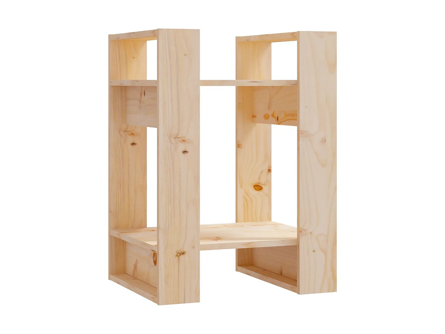 Bibliothèque-Séparateur de pièce 41x35x57 cm Pin massif OFR23155 BonneVie Meuble