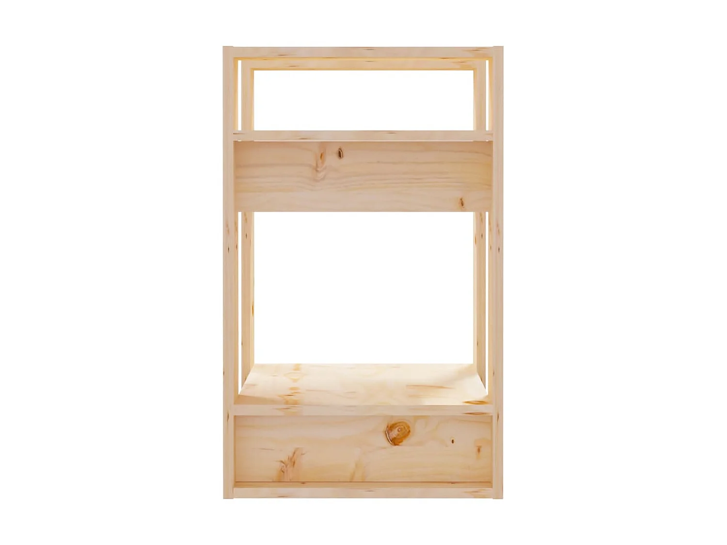 Bibliothèque-Séparateur de pièce 41x35x57 cm Pin massif OFR23155 BonneVie Meuble