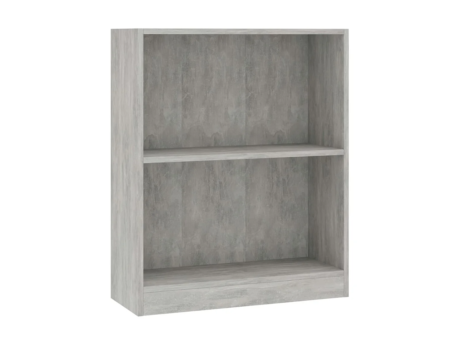 Bibliothèque Gris béton 60x24x74,5 cm Bois d'ingénierie OFR52989 BonneVie Meuble