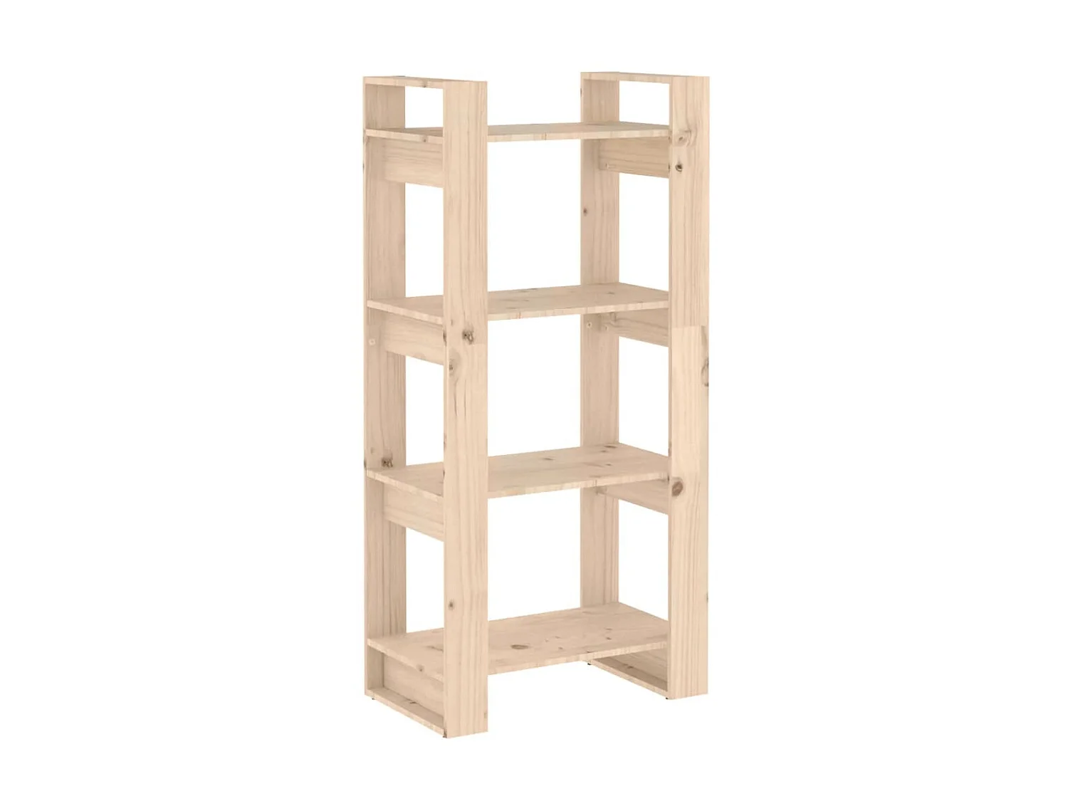 Bibliothèque-Séparateur de pièce 60x35x125 cm Bois massif OFR52437 BonneVie Meuble