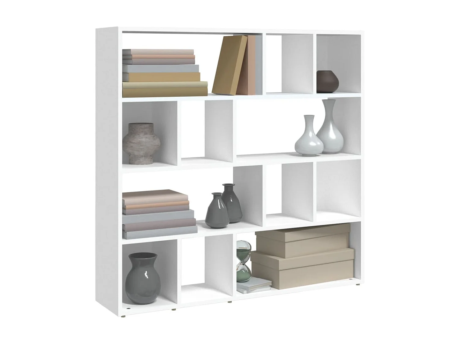 Bücherregal/Bücherschrank,Raumteiler Weiß 105x24x102 cm -gkd164606