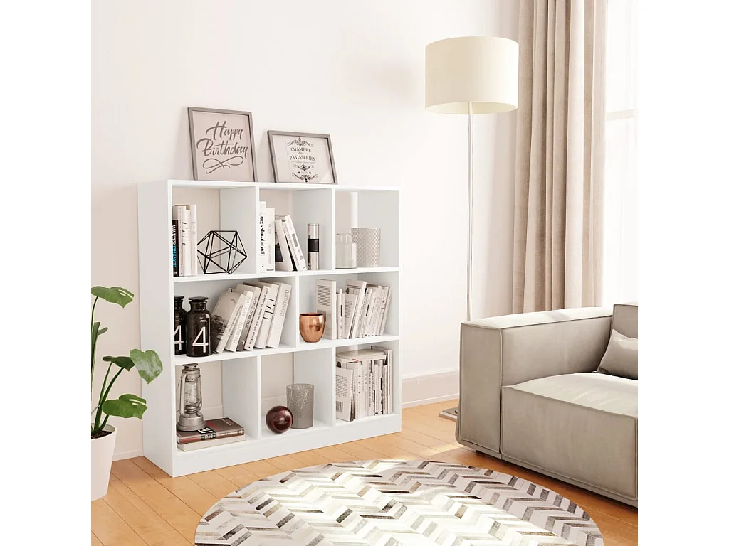 Boekenkast 97,5x29,5x100 cm bewerkt hout wit NL688941