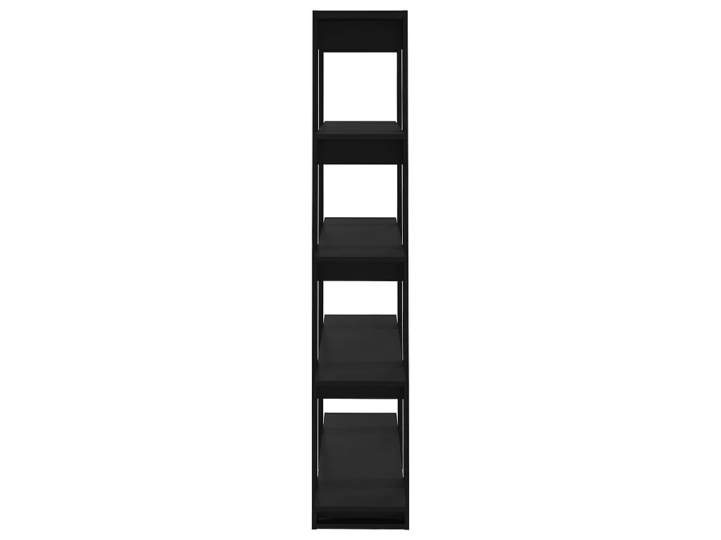 Bibliothèque-Séparateur de pièce Noir 100x30x160 cm OFR91264 BonneVie Meuble