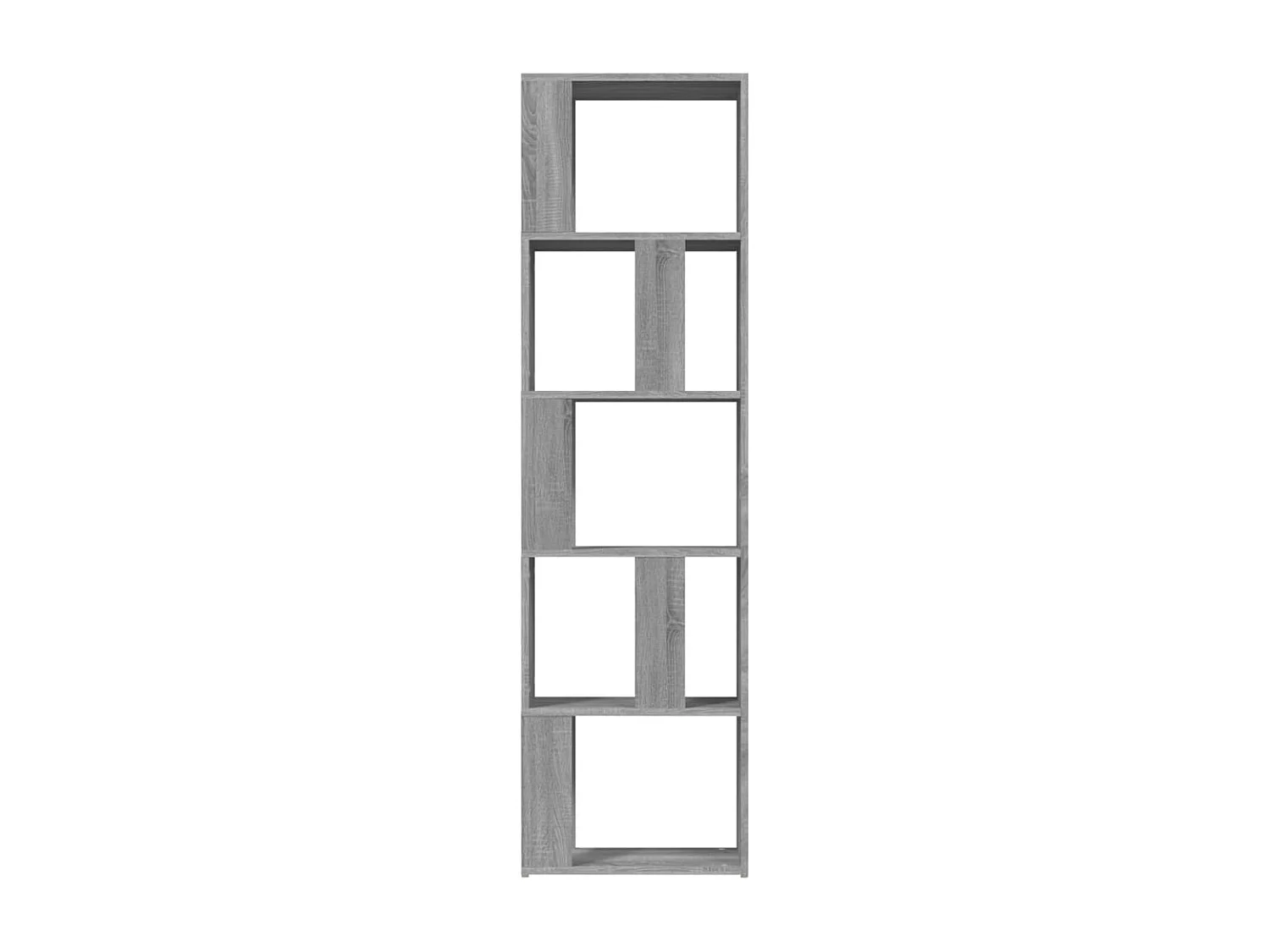 Biblioteca Estantería de madera contrachapada gris Sonoma 45x24x160 cm ES35588