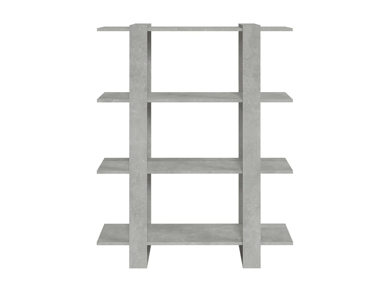 Bücherregal/Bücherschrank,Raumteiler Betongrau 100x30x123,5 cm -gkd351113