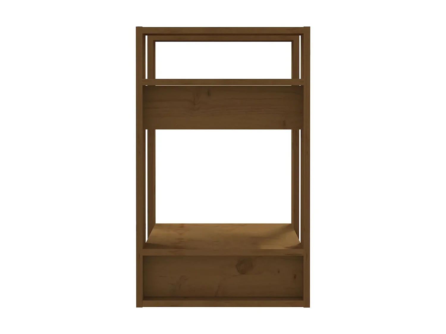 Bibliothèque Marron miel 41x35x57 cm Pin solide OFR75146 BonneVie Meuble