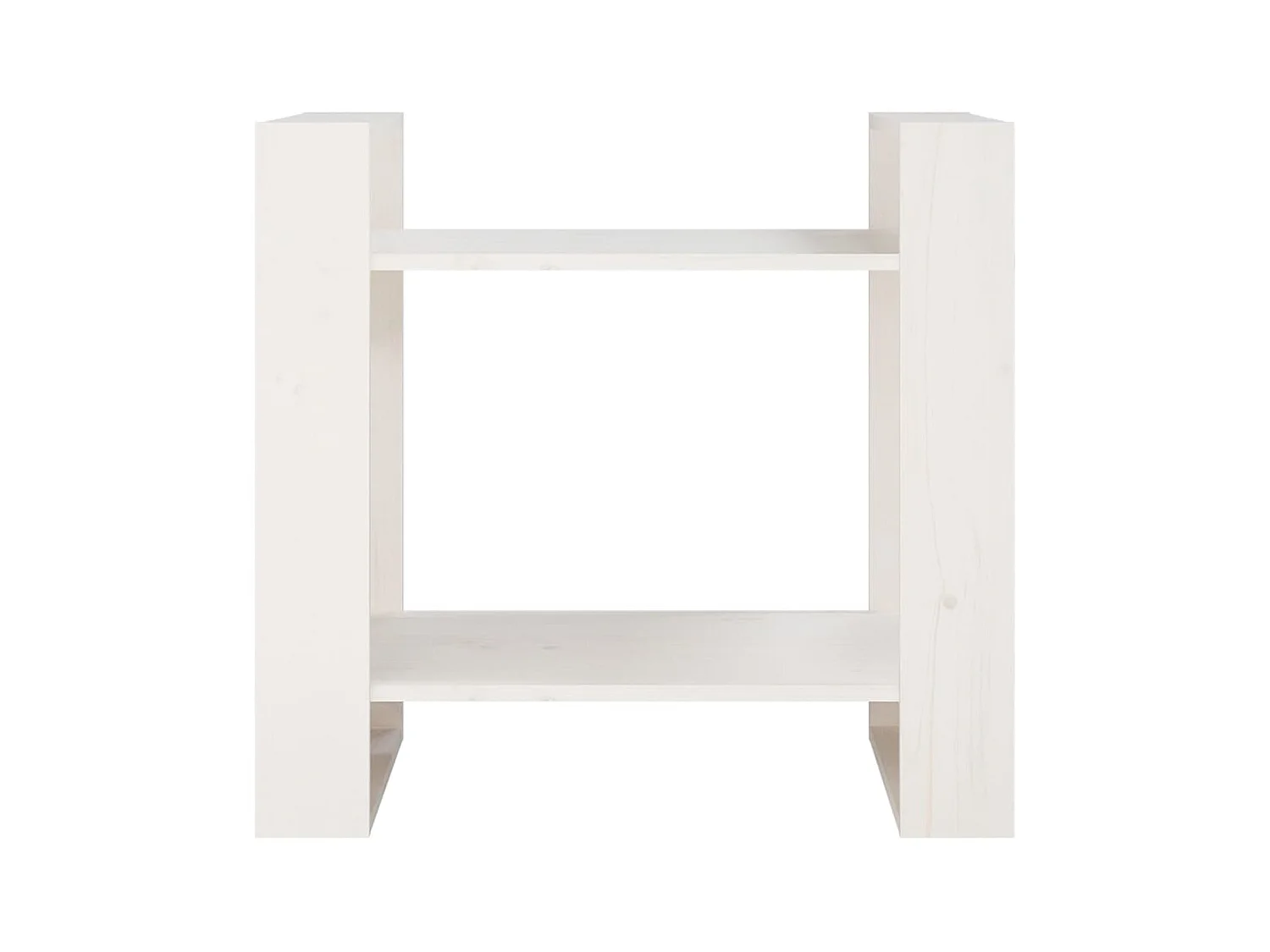Bücherregal/Bücherschrank,Raumteiler Weiß 60x35x57 cm Massivholz Kiefer -gkd319920