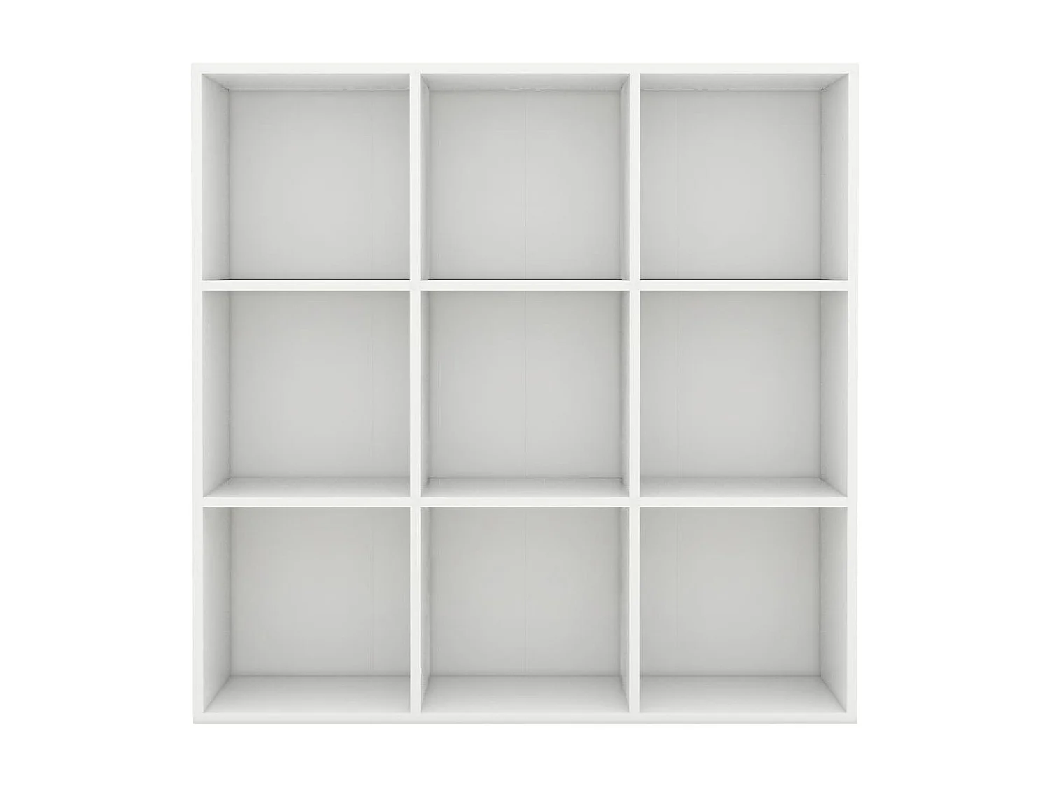 Bibliothèque Blanc 98x30x98 cm Aggloméré OFR23372 BonneVie Meuble