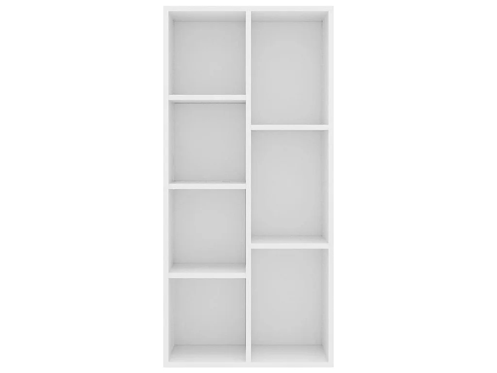 Biblioteca Estantería librería madera contrachapada blanco 50x25x106 cm ES94704