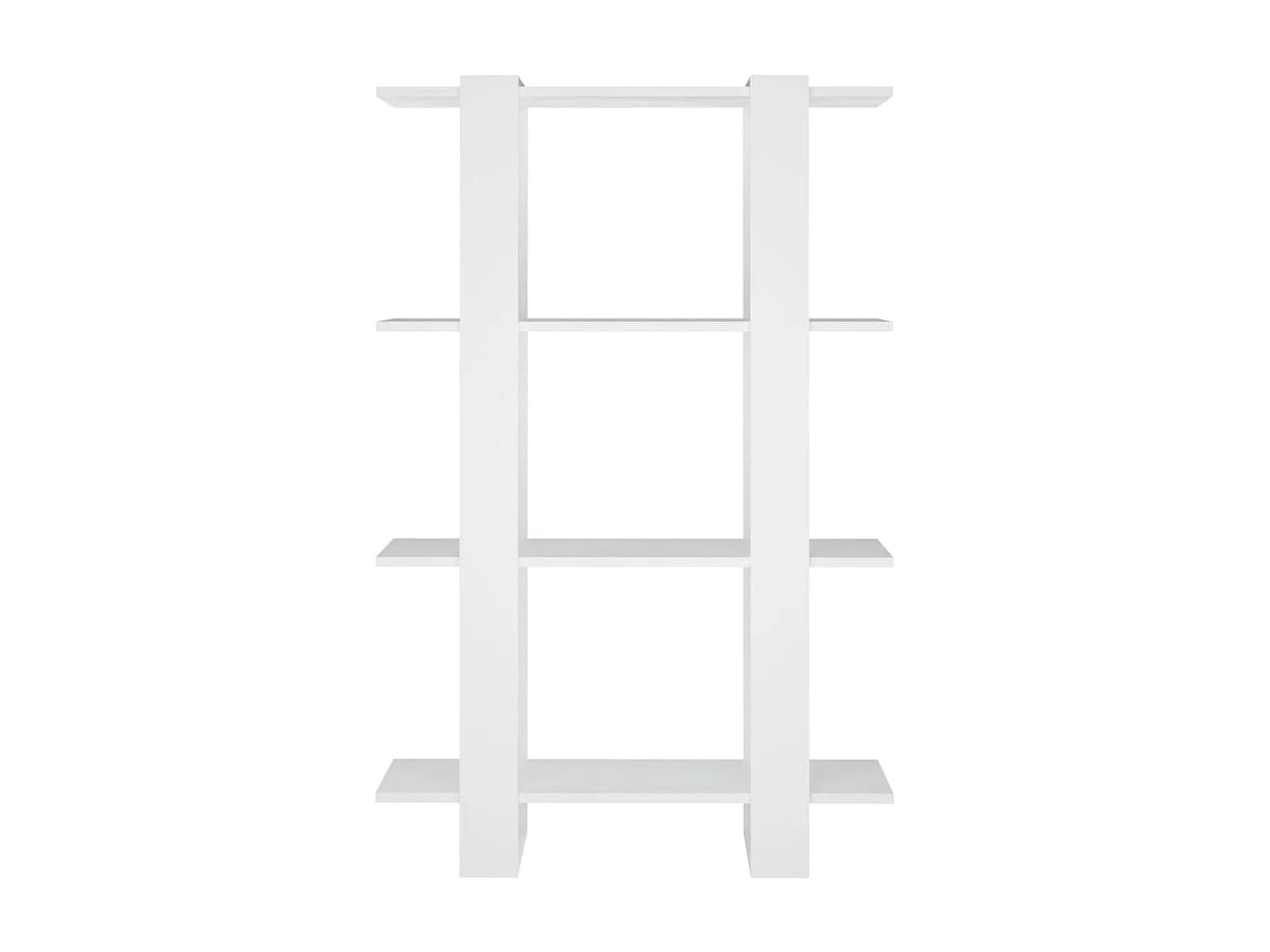 Bibliothèque-Séparateur de pièce Blanc 80x30x123,5 cm OFR62035 BonneVie Meuble