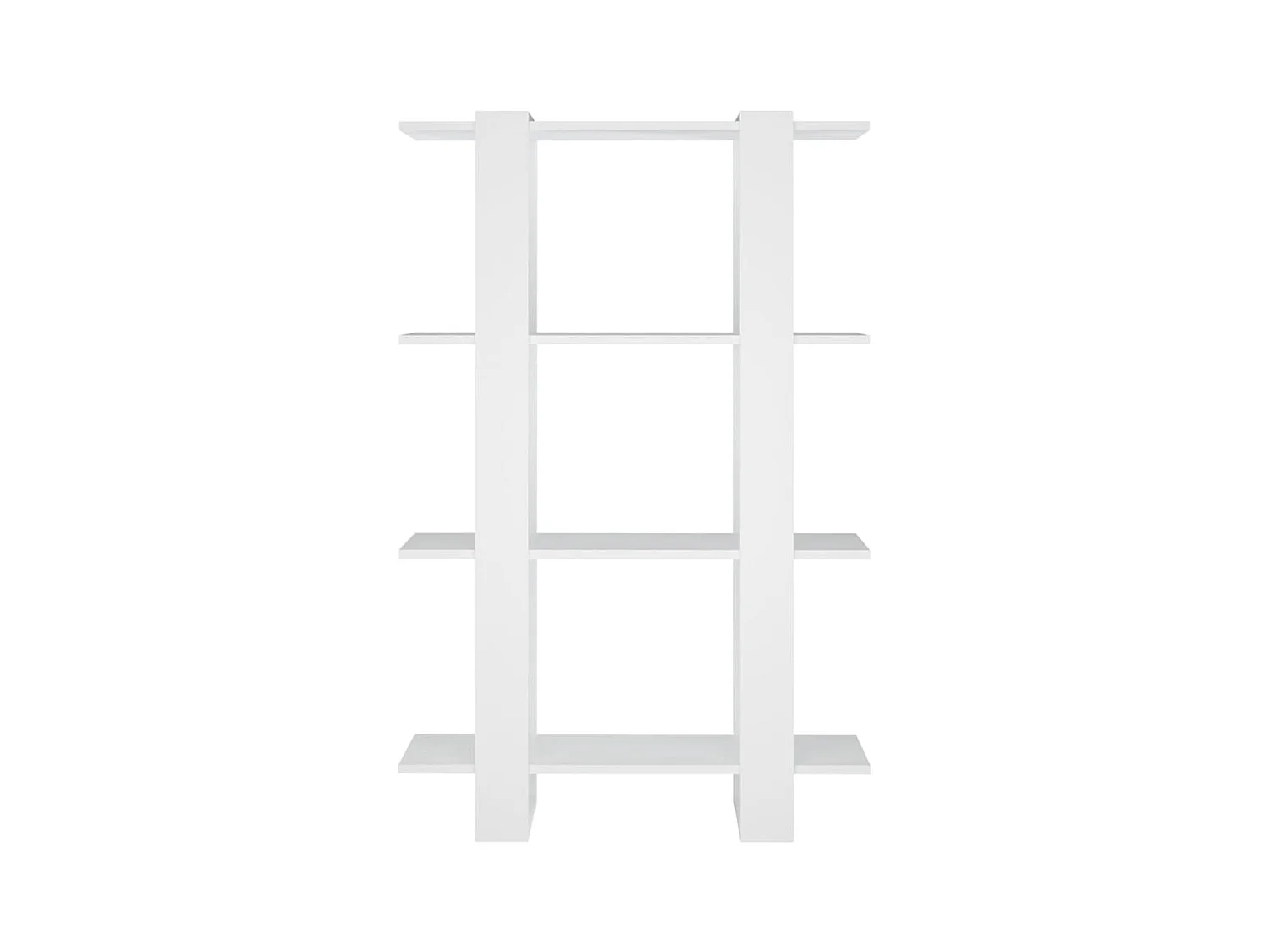 Bücherregal/Bücherschrank,Raumteiler Weiß 80x30x123,5 cm -gkd743142