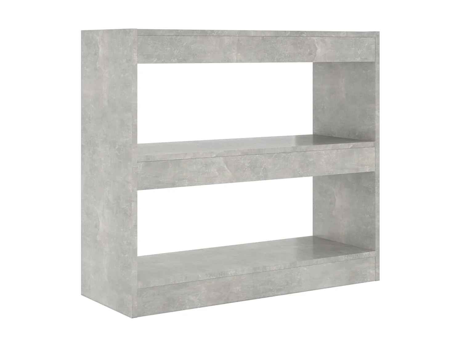 Bücherregal/Bücherschrank,Raumteiler Betongrau 80x30x72 cm -gkd283981