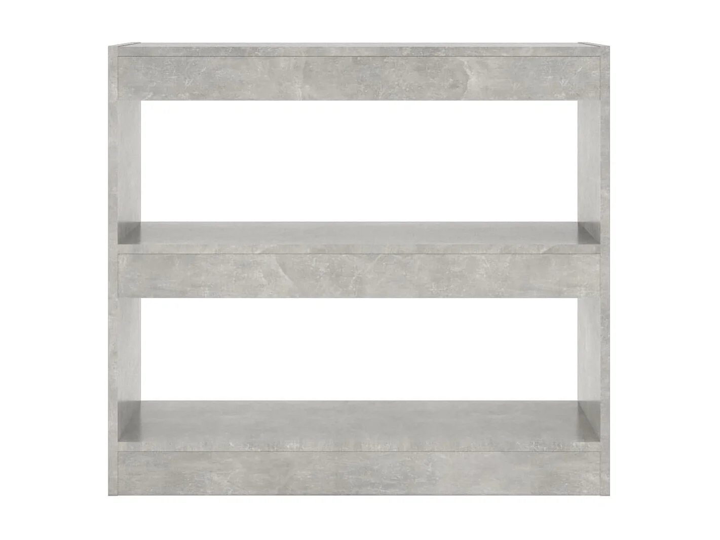 Bibliothèque-Séparateur de pièce Gris béton 80x30x72 cm OFR30283 BonneVie Meuble