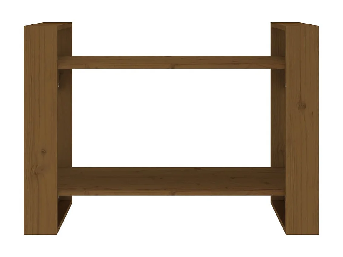 Bibliothèque Marron miel 80x35x56,5 cm Pin solide OFR97207 BonneVie Meuble