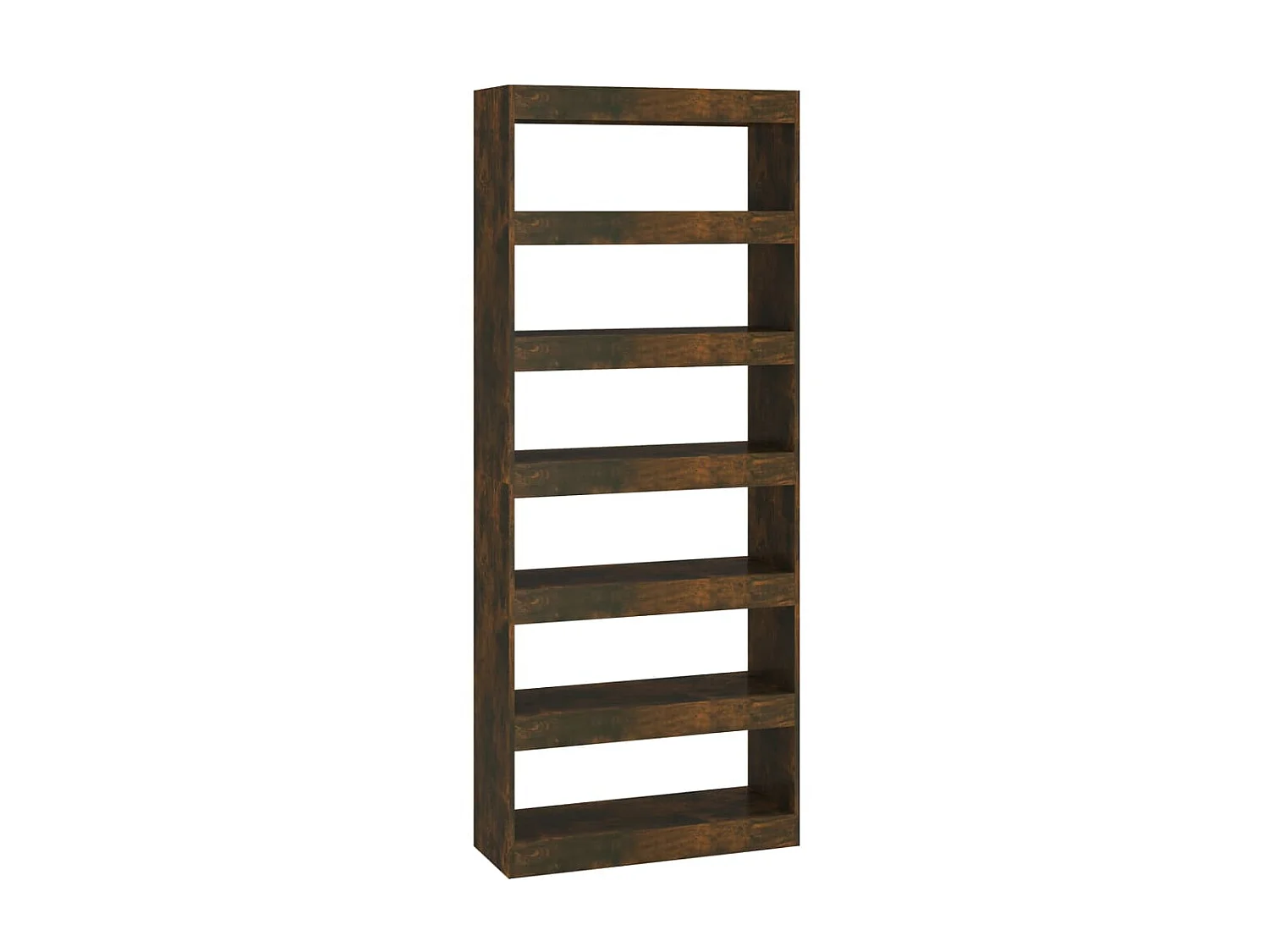 Bücherregal/Bücherschrank,Raumteiler Räuchereiche 80x30x198 cm Holzwerkstoff -gkd750522