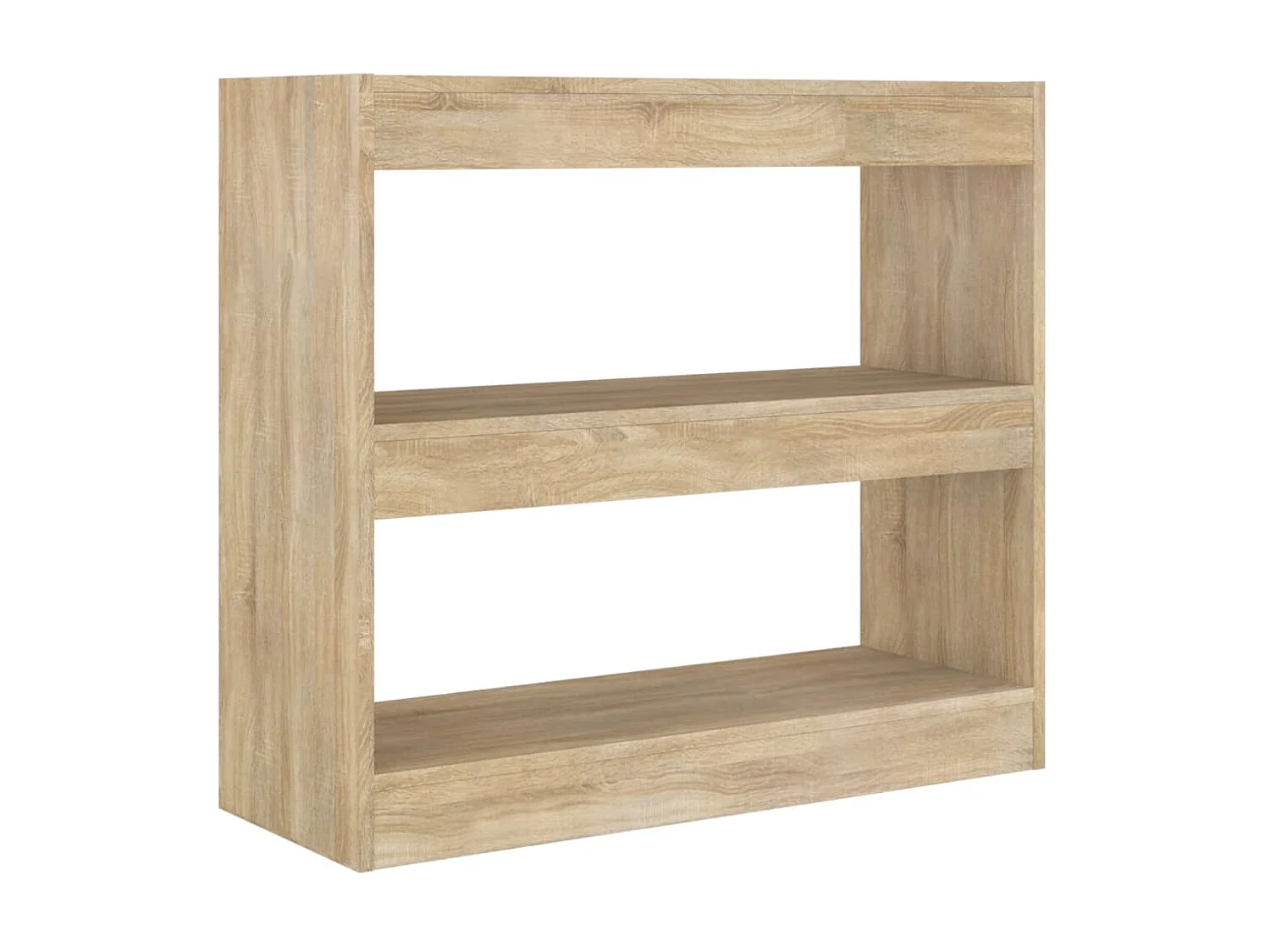 Bibliothèque-Séparateur de pièce Chêne sonoma 80x30x72 cm OFR88101 BonneVie Meuble