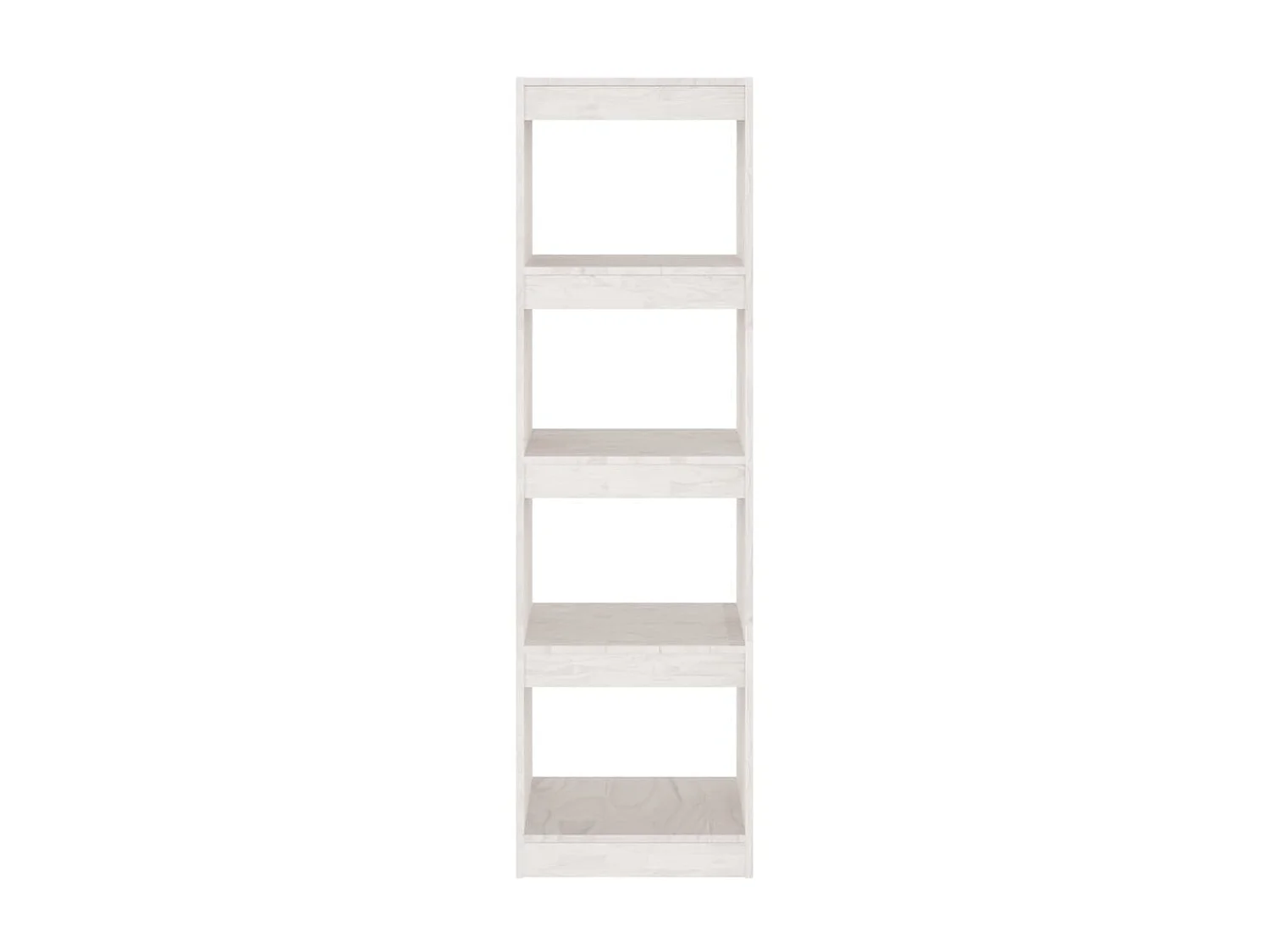 Bibliothèque-Séparateur de pièce Blanc 40x30x135,5cm Pin massif OFR43421 BonneVie Meuble