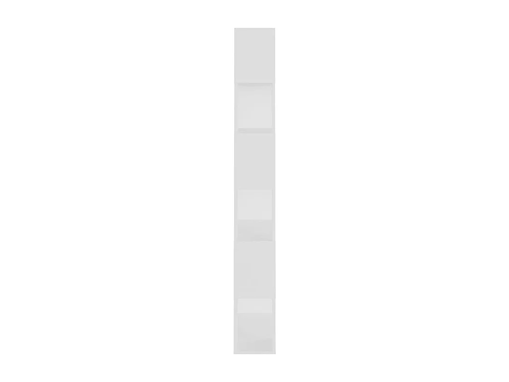 Bücherregal Raumteiler,Bücherschrank Weiß 80x24x186 cm Holzwerkstoff -gkd626429