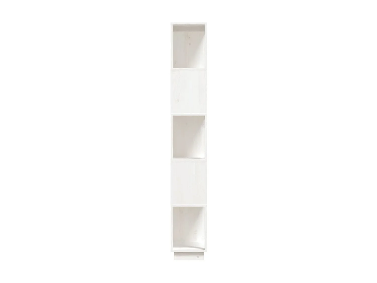 Bibliothèque-Séparateur de pièce Blanc 80x25x163,5cm Pin solide OFR73211 BonneVie Meuble