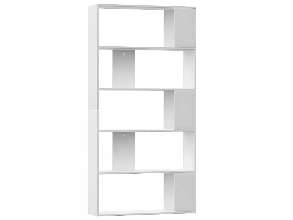 Bibliothèque-Séparateur de pièce Blanc 80x24x159 cm Aggloméré OFR93567 BonneVie Meuble