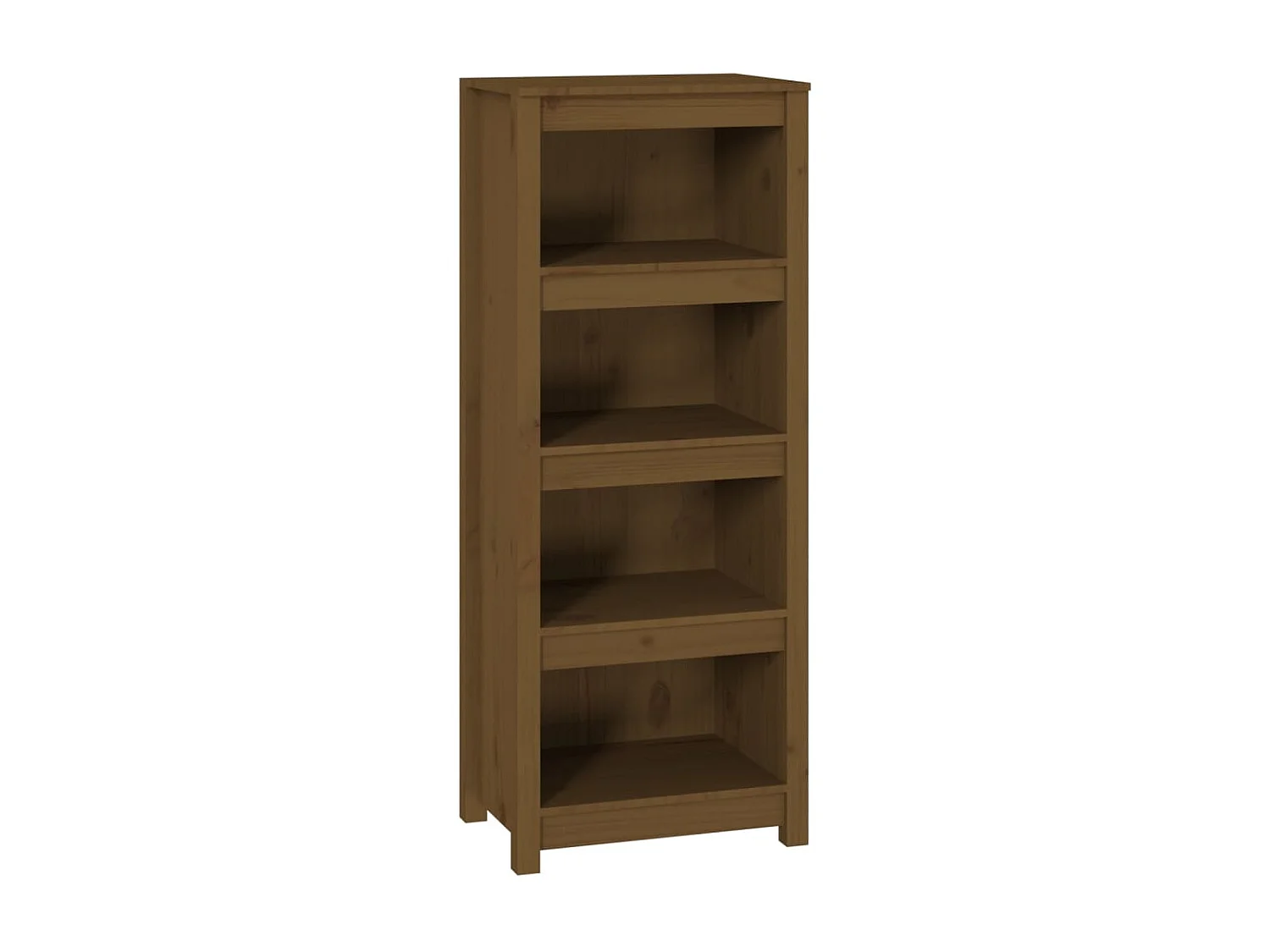 Bibliothèque Marron miel 50x35x125,5 cm Bois de pin massif OFR89093 BonneVie Meuble