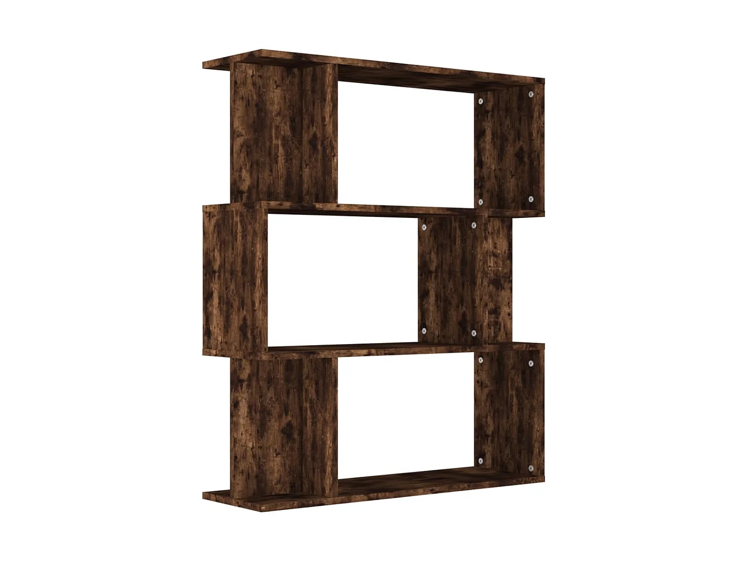 Bücherregal/Bücherschrank,Raumteiler Räuchereiche 80x24x96 cm Holzwerkstoff -gkd291719