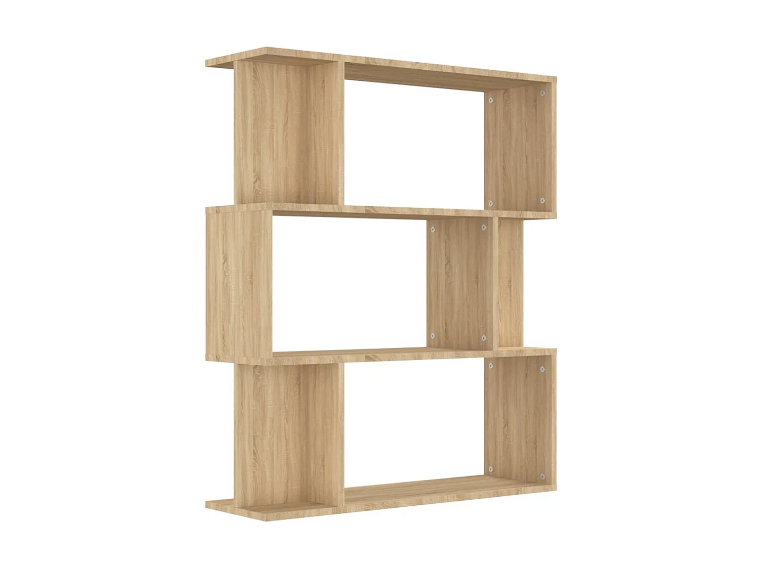 Bibliothèque-Séparateur de pièce Chêne sonoma 80x24x96 cm OFR45812 BonneVie Meuble