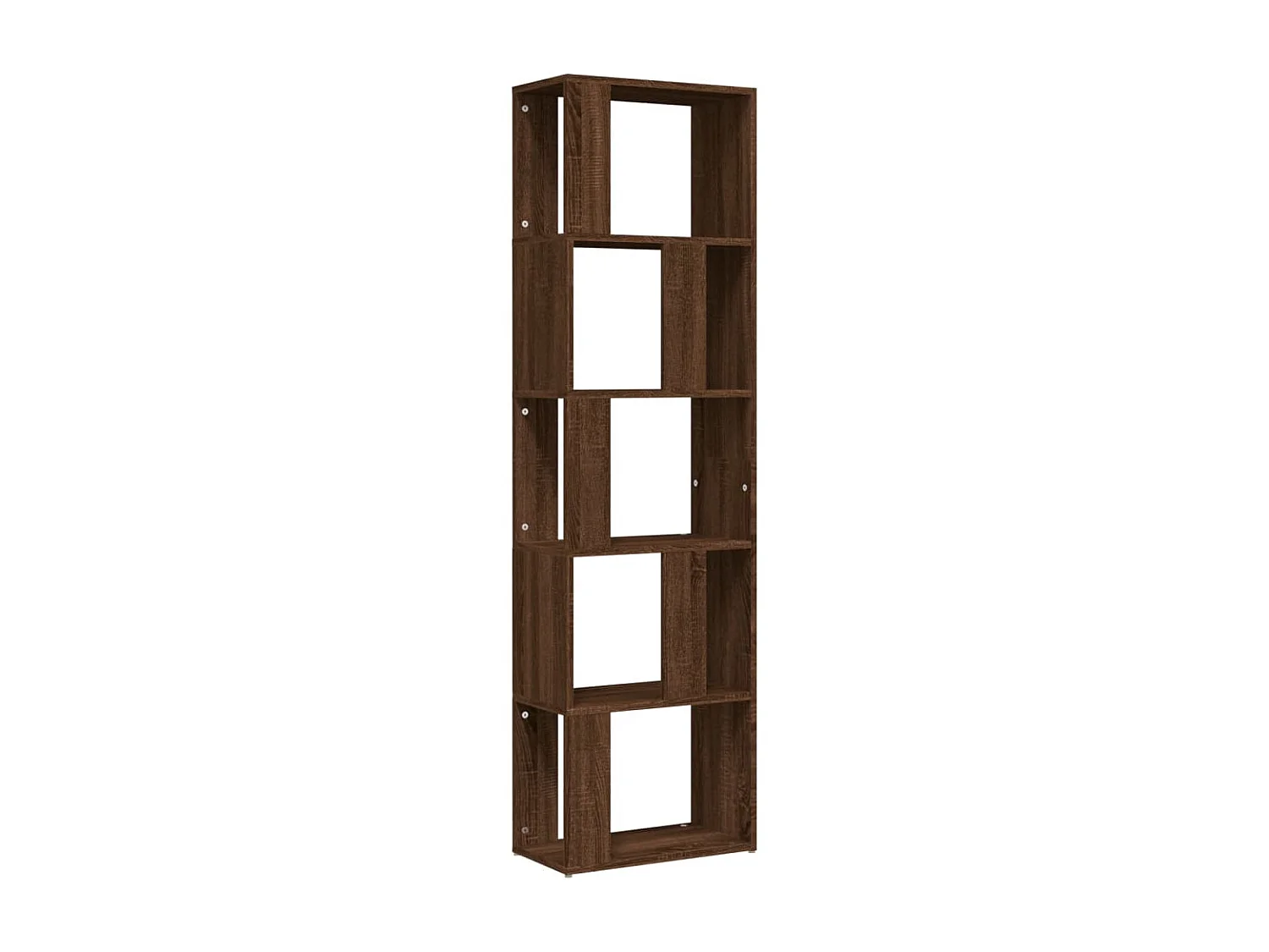 Bibliothèque Chêne marron 45x24x160 cm Bois d'ingénierie OFR28561 BonneVie Meuble