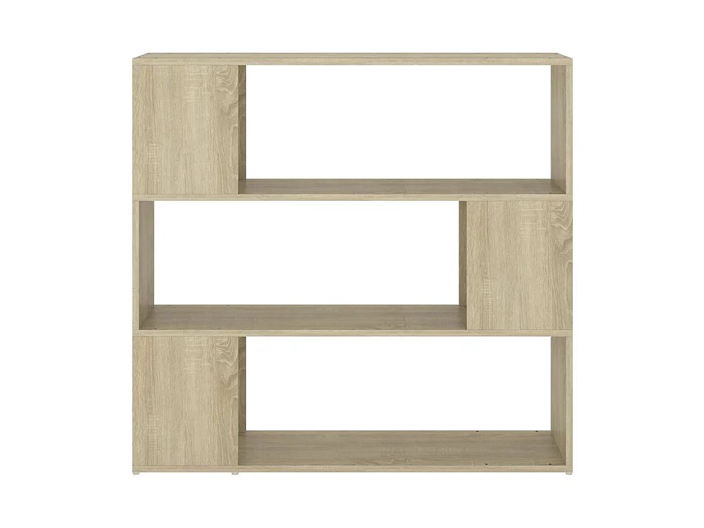 Bücherregal Raumteiler,Bücherschrank Sonoma-Eiche 100x24x94 cm -gkd956551