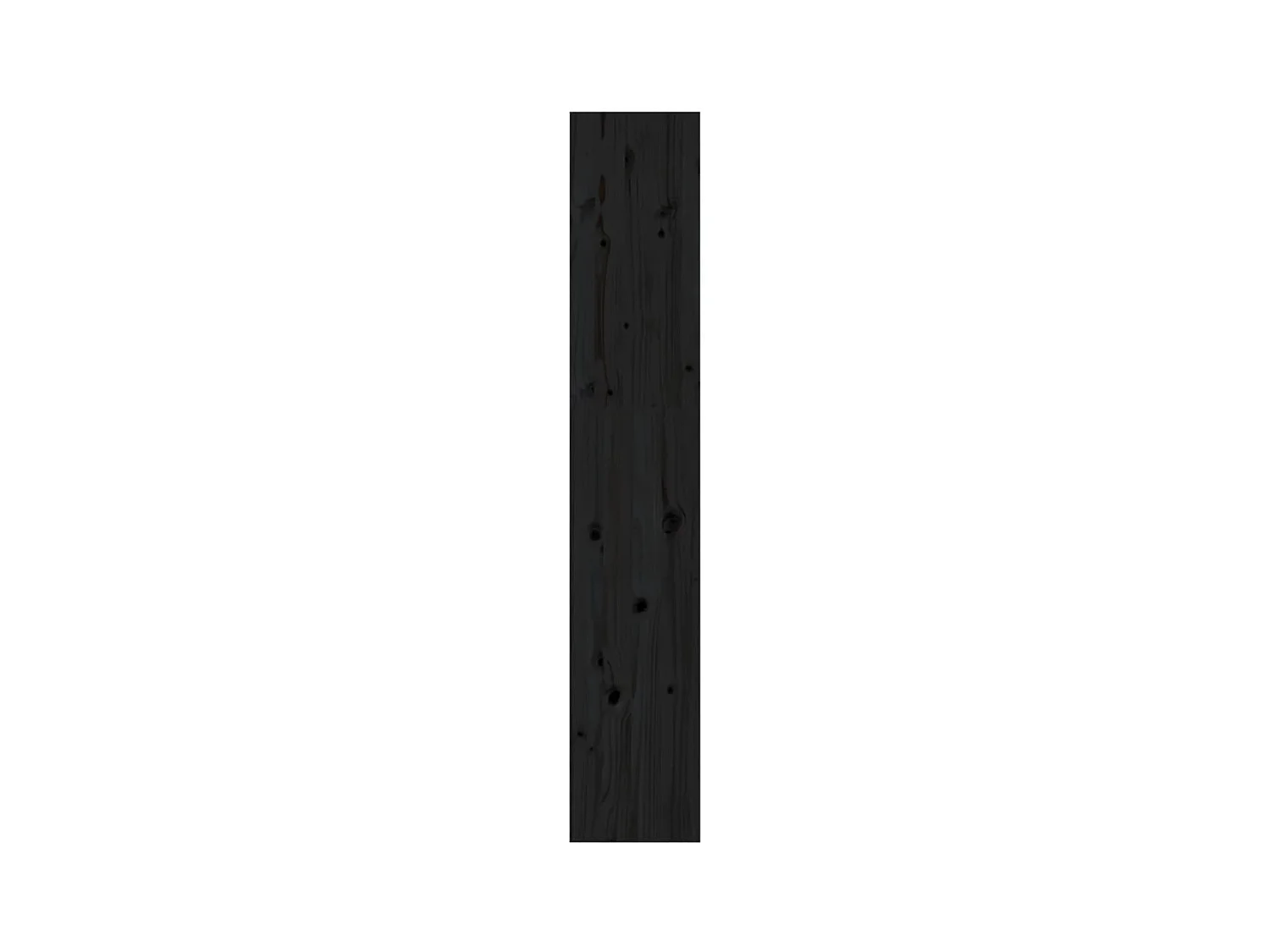 Bücherregal/Bücherschrank,Raumteiler Schwarz 60x30x167,5 cm Massivholz Kiefer -gkd910520