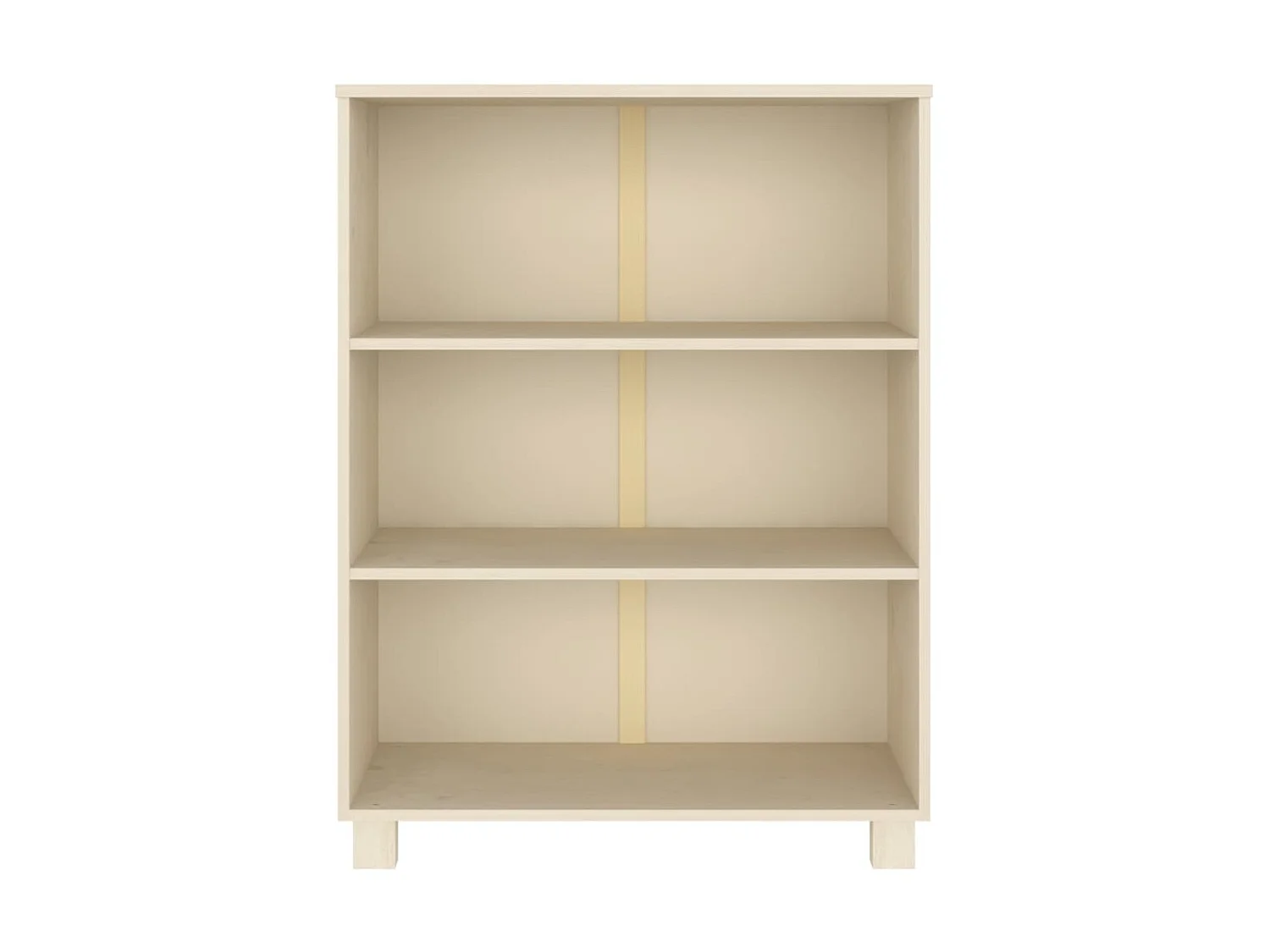 Bibliothèque HAMAR Marron miel 85x35x112 cm Bois de pin massif OFR66307 BonneVie Meuble