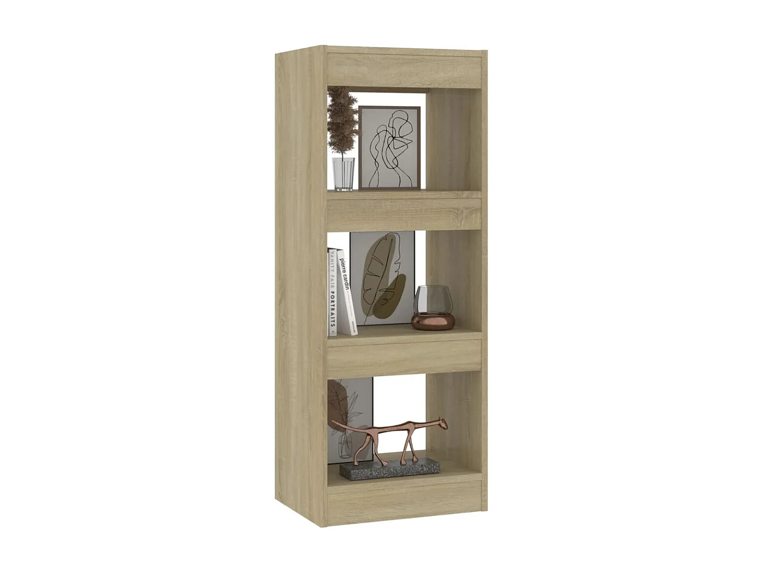 Bibliothèque-Séparateur de pièce Chêne sonoma 40x30x103 cm OFR55939 BonneVie Meuble