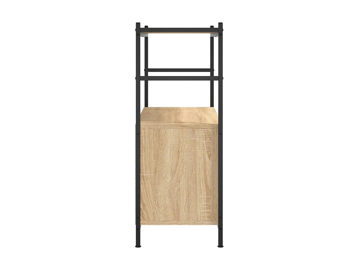 Boekenrek 80x30x78,5 cm bewerkt hout en ijzer sonoma eikenkleur NL972560