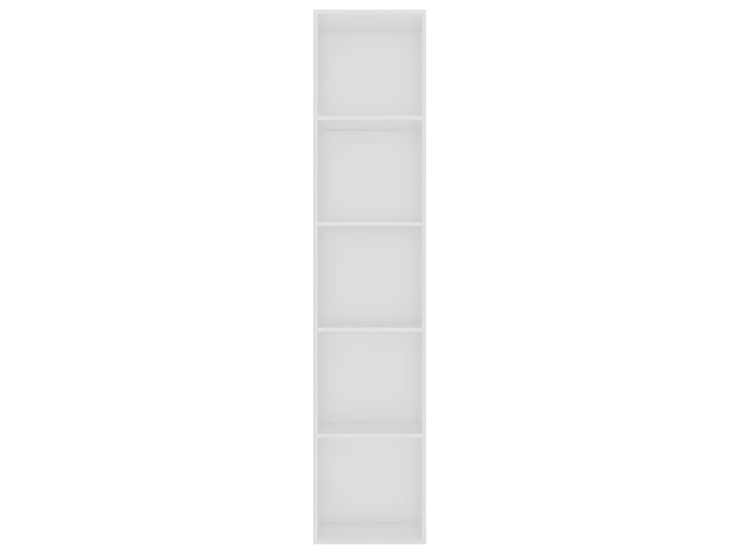 Bibliothèque Blanc 40x30x189 cm Aggloméré OFR42011 BonneVie Meuble
