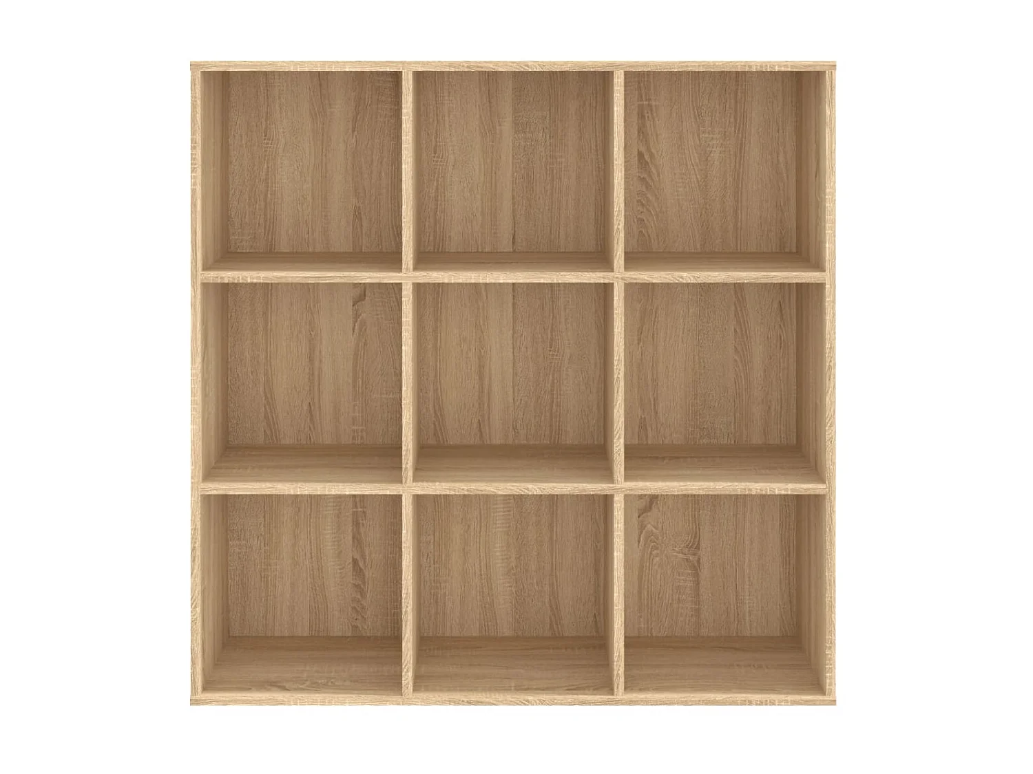 Bibliothèque Chêne sonoma 98x30x98 cm Aggloméré OFR91478 BonneVie Meuble