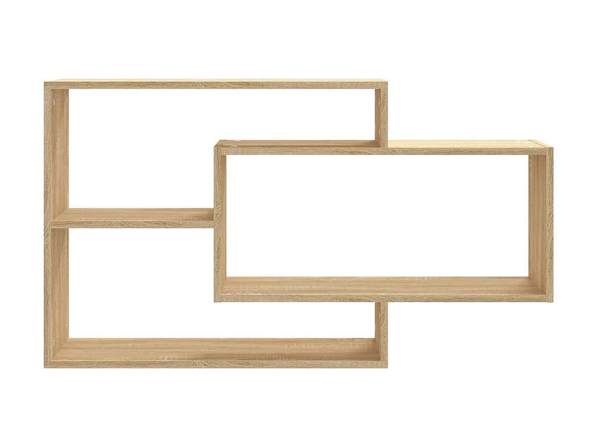 Étagères murales Chêne sonoma 104x20x58,5 cm Aggloméré OFR59351 BonneVie Meuble