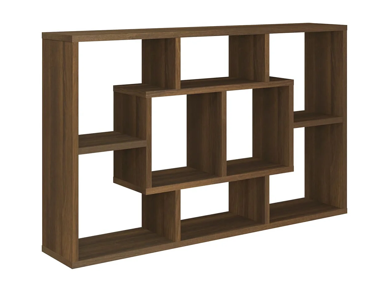 Étagère murale Chêne marron 85x16x52,5 cm Bois d'ingénierie SDD76818 BonneVie Meuble