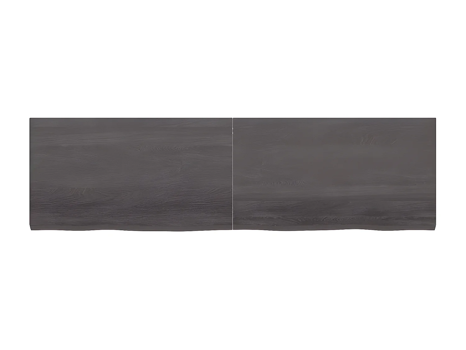 Étagère murale marron foncé bois chêne massif traité OFR91321 BonneVie Meuble