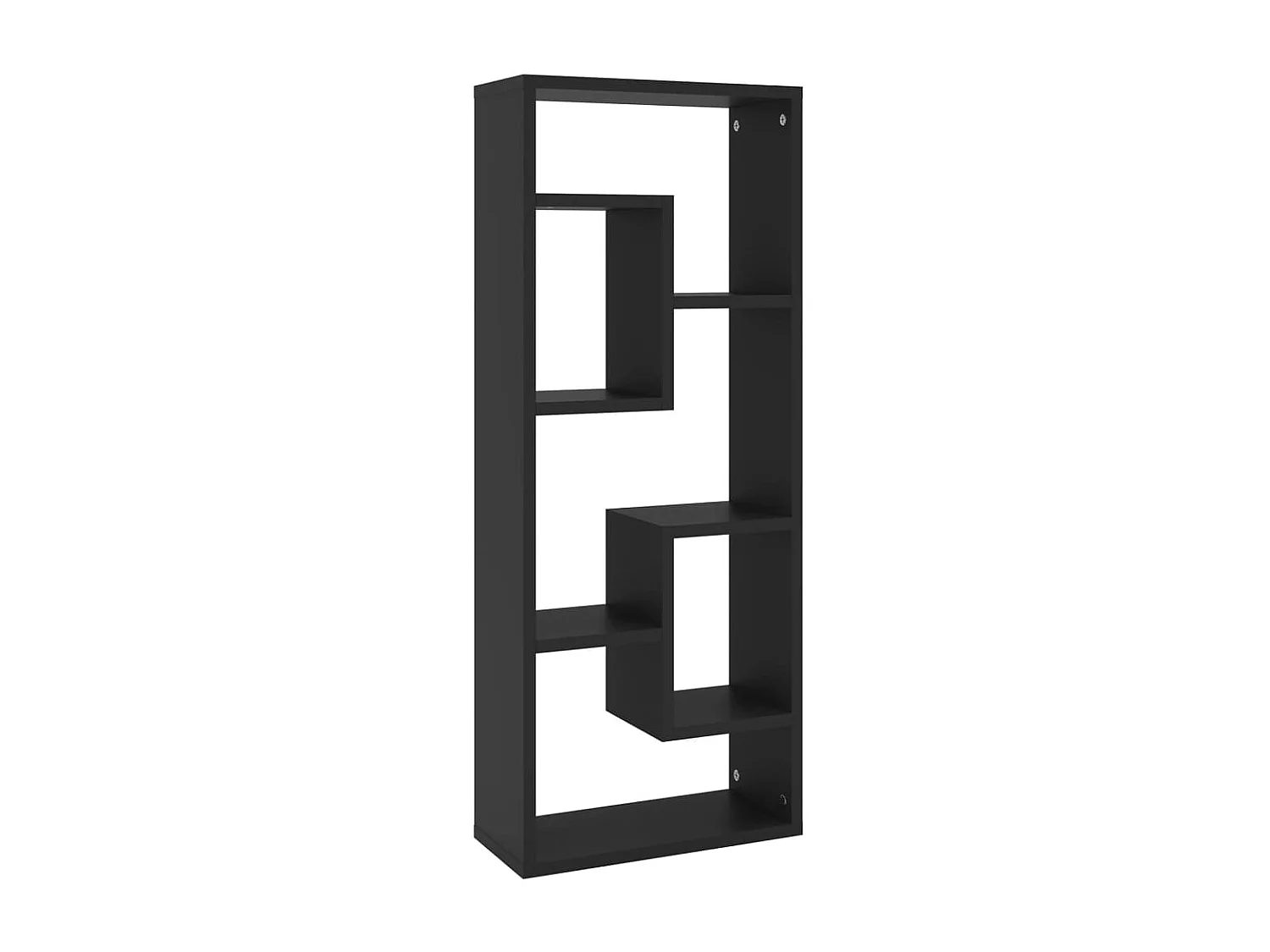 Étagère murale Noir 36x16x90 cm Aggloméré OFR48116 BonneVie Meuble