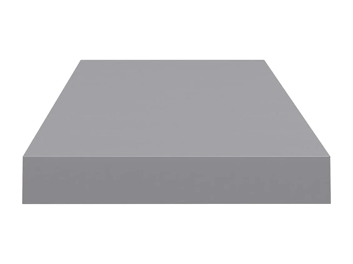 Étagères murales murales 2 pcs Gris 60x23,5x3,8 cm MDF OFR73132 BonneVie Meuble