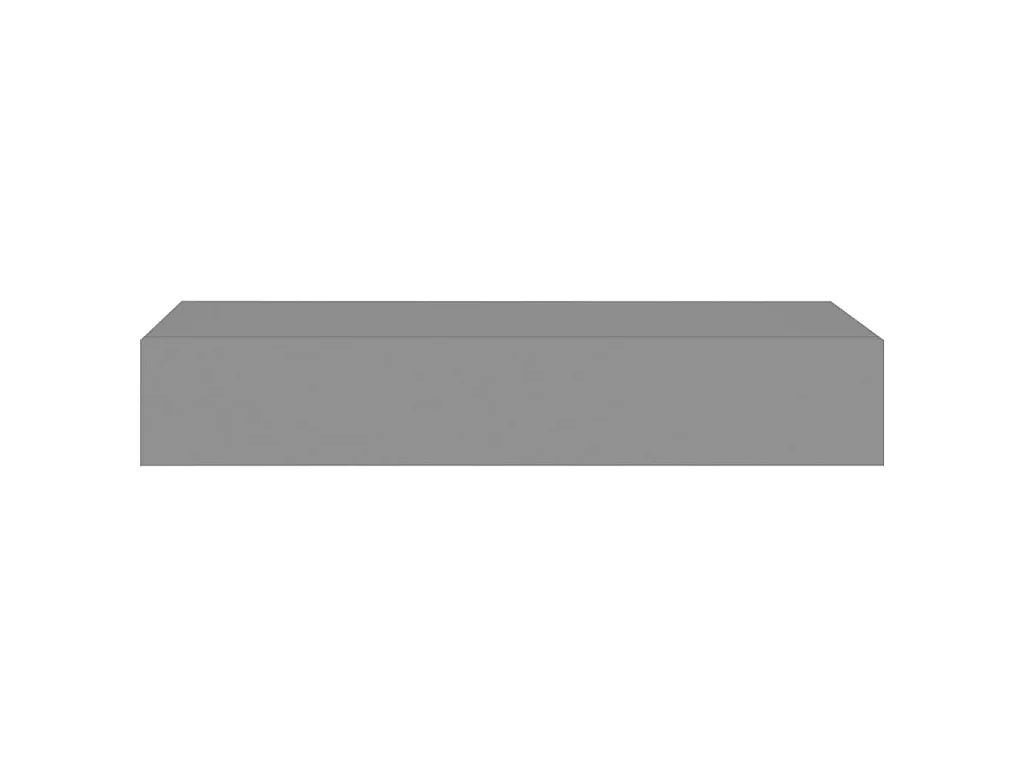 Étagère à tiroir murale Gris 60x23,5x10 cm MDF OFR61796 BonneVie Meuble